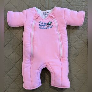 Magic Merlin Sleepsuit PINK 3-6m
